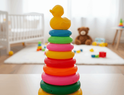 Stacking Ring Toy for Kids (Small with 8 rings)